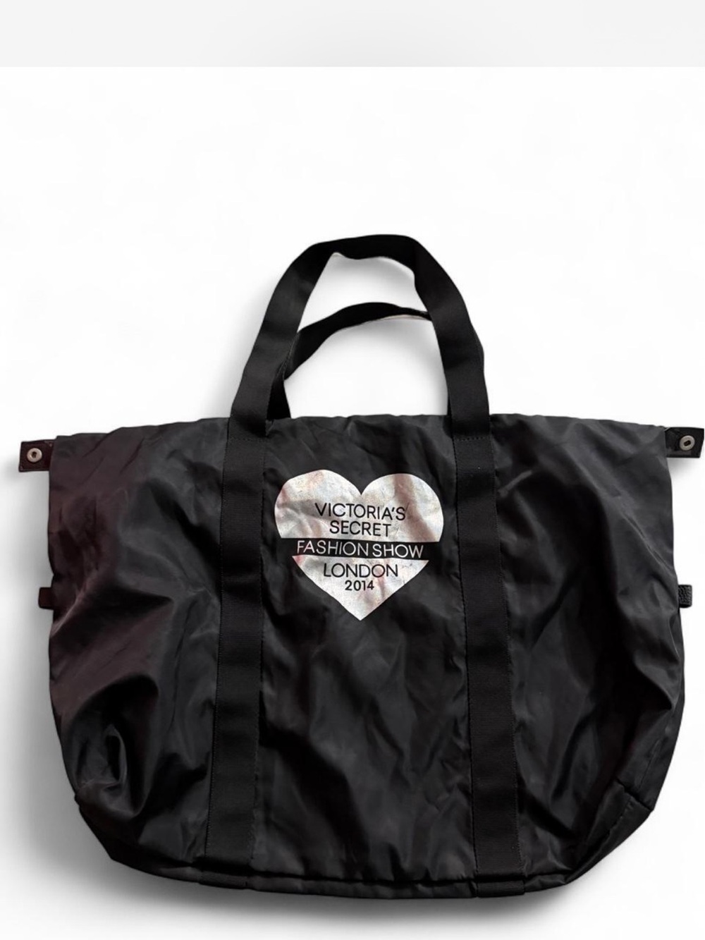 Victoria's Secret Black Heart Logo Tote